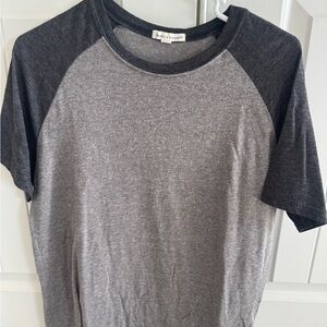 Threads 4 Thought Charcoal and Black Raglan Tee